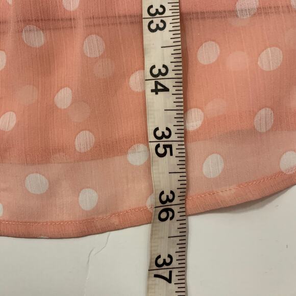 EMMA MICHELLE Baby Pink Polka Dot Sleeveless Mini Dress Small - Picture 4 of 9